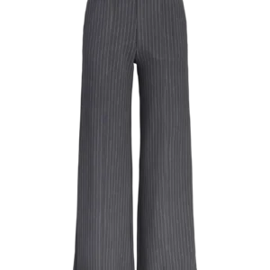 pantalon gris ligné wide