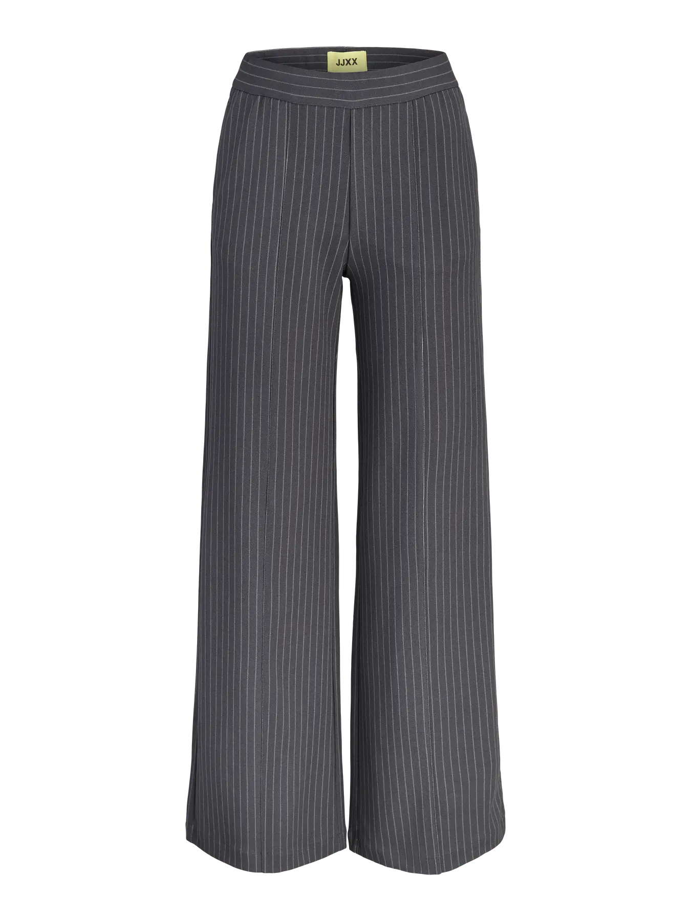 pantalon gris ligné wide