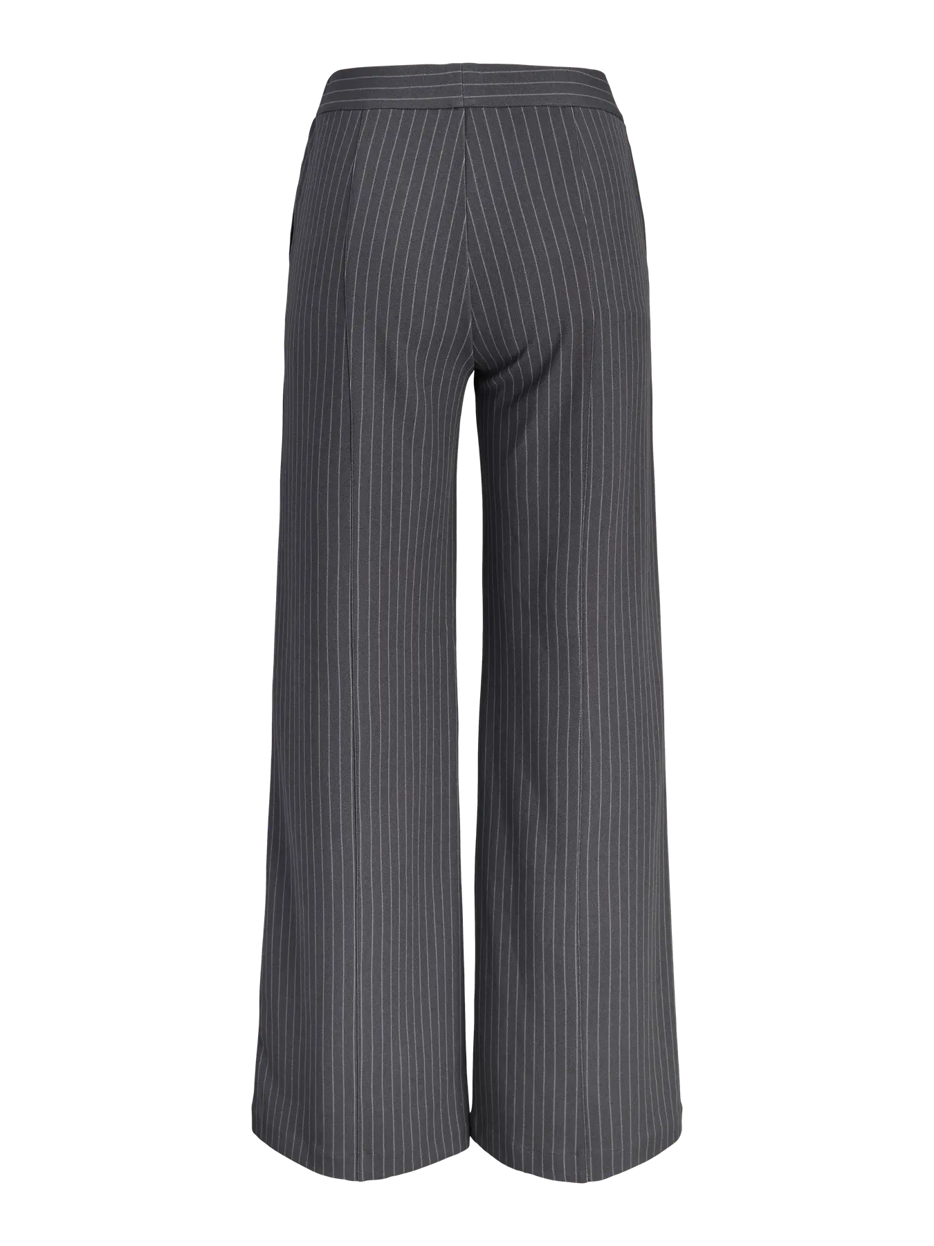 pantalon gris ligné wide