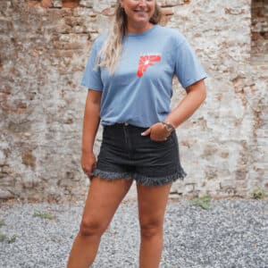 t shirt blanc crabe