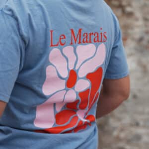 t shirt blanc crabe