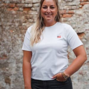 t shirt blanc crabe