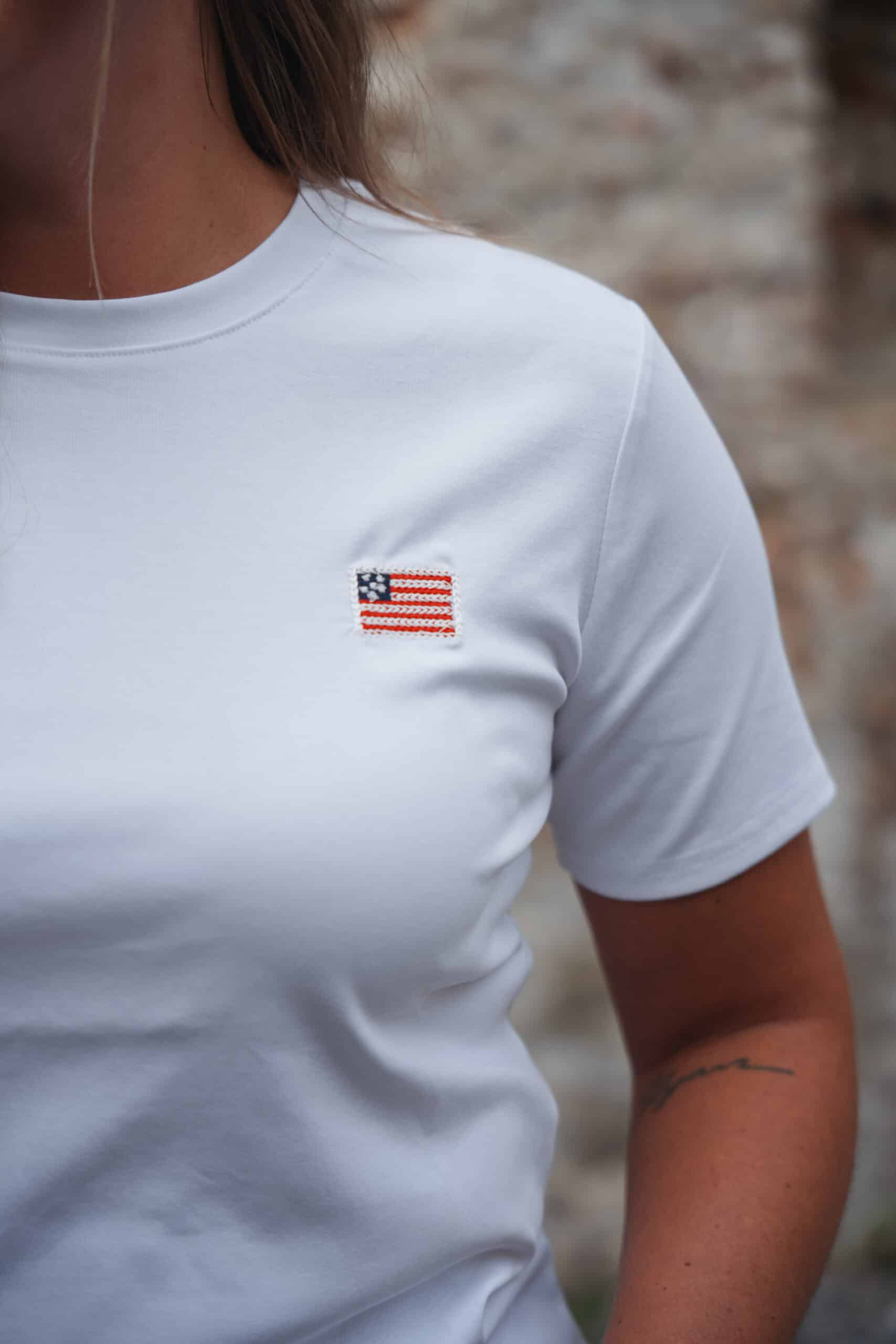 t shirt blanc crabe