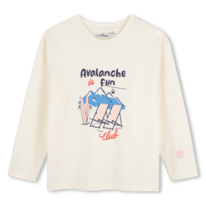 t shirt manches longues ivoire pastel