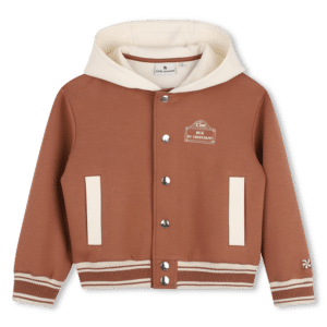 gilet à capuche camel