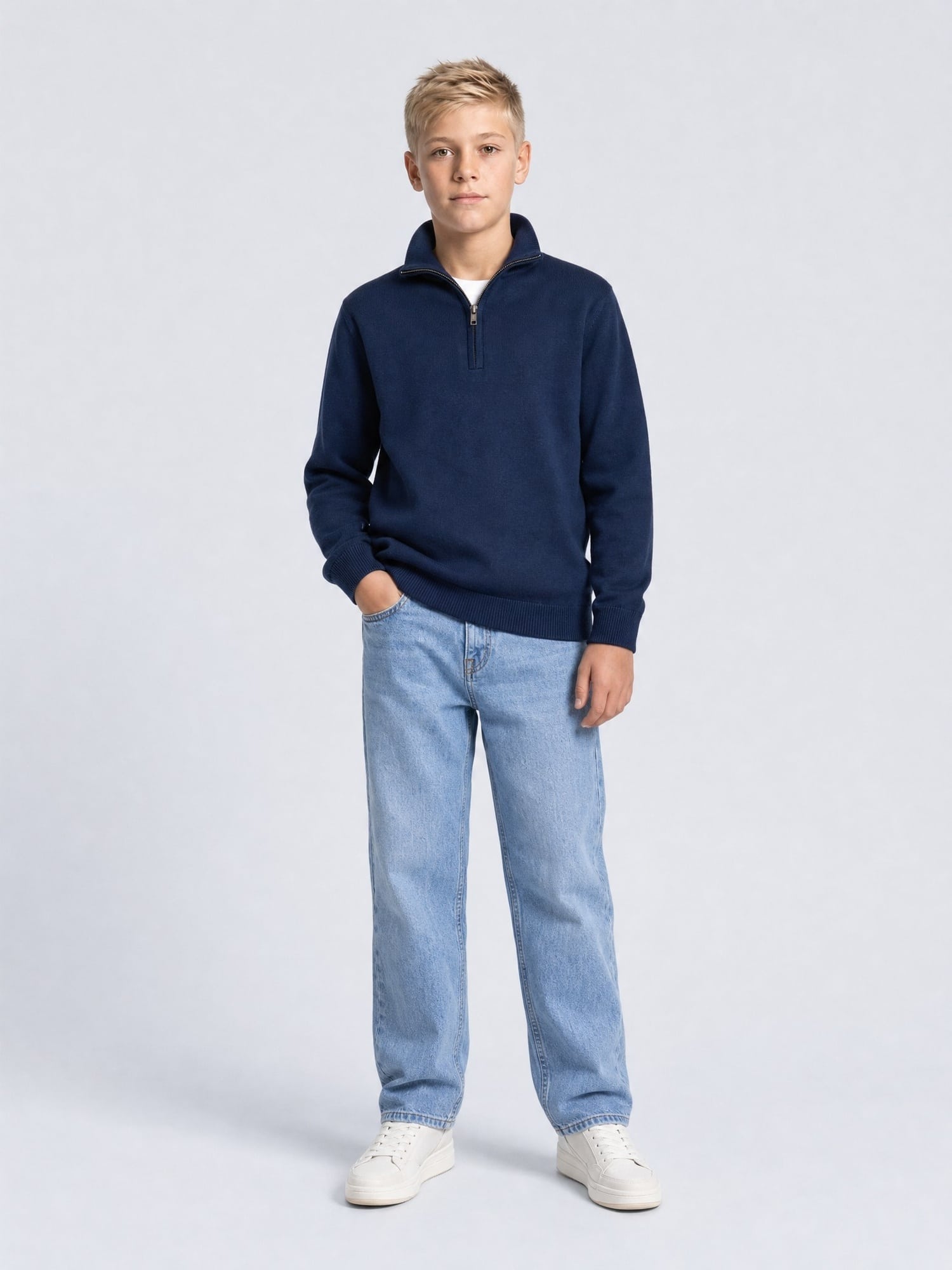 jean loose garçon jean bleu clair
