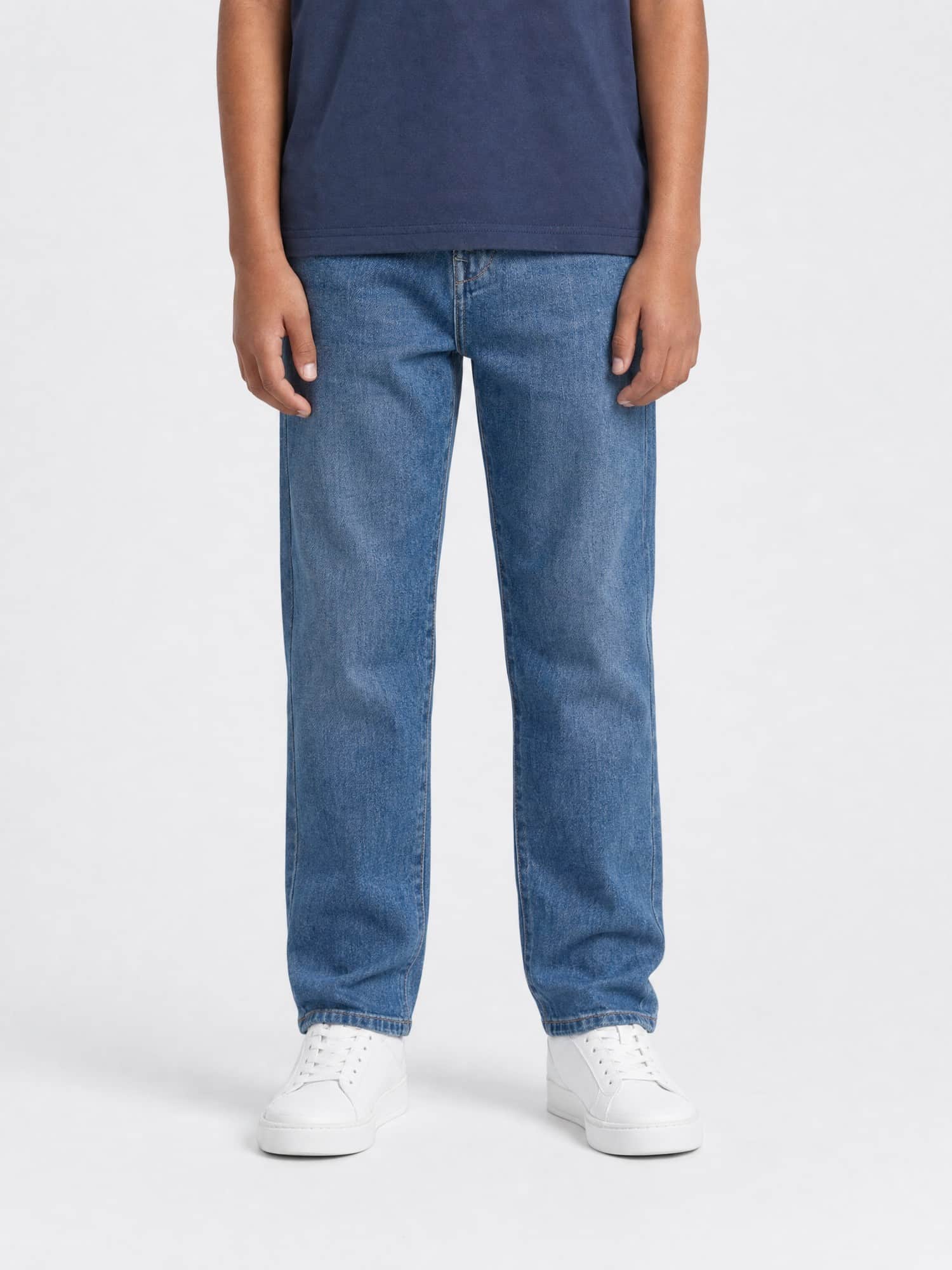 jean loose garçon jean bleu moyen