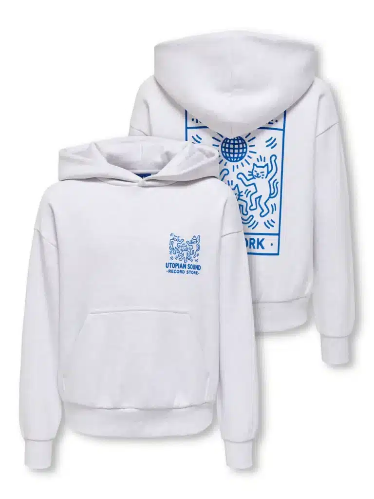 sweat gris à capuche utopian sound