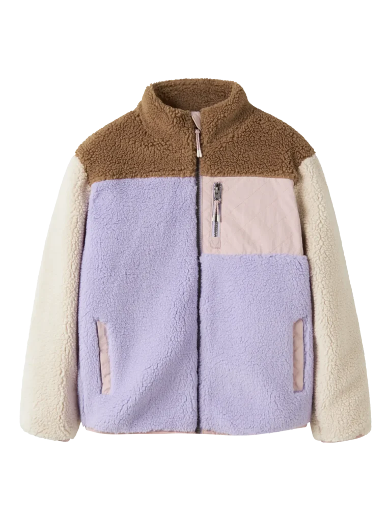 veste teddy ecru brun & bleu (copie)