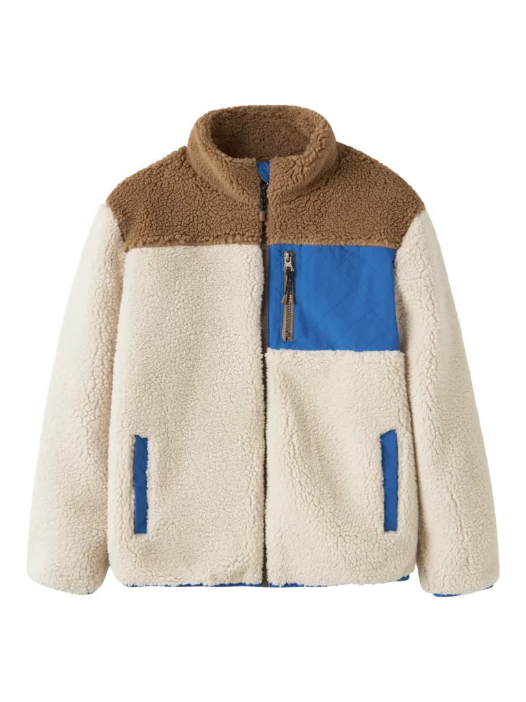 veste sans manches teddy ecru & bleu (copie)