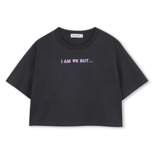 t shirt manches courtes gris foncé