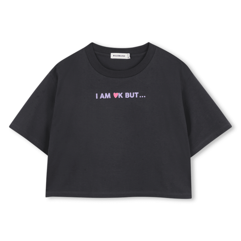 t shirt manches courtes gris foncé