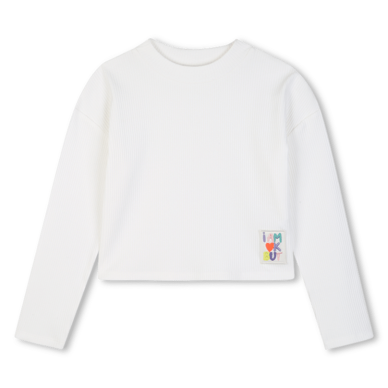 t shirt manches longues Écru
