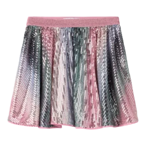 Jupe à sequins multicouleurs