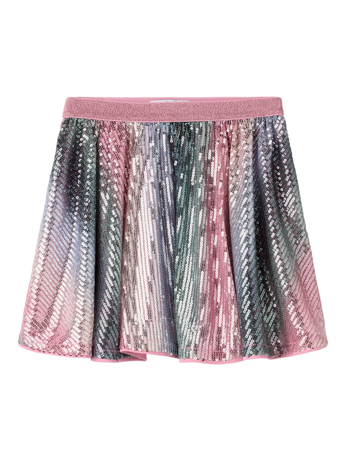 Jupe à sequins multicouleurs