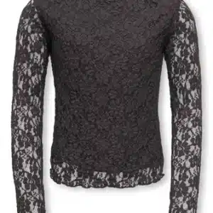 blouse dentelle marron