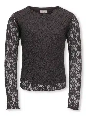 blouse dentelle marron