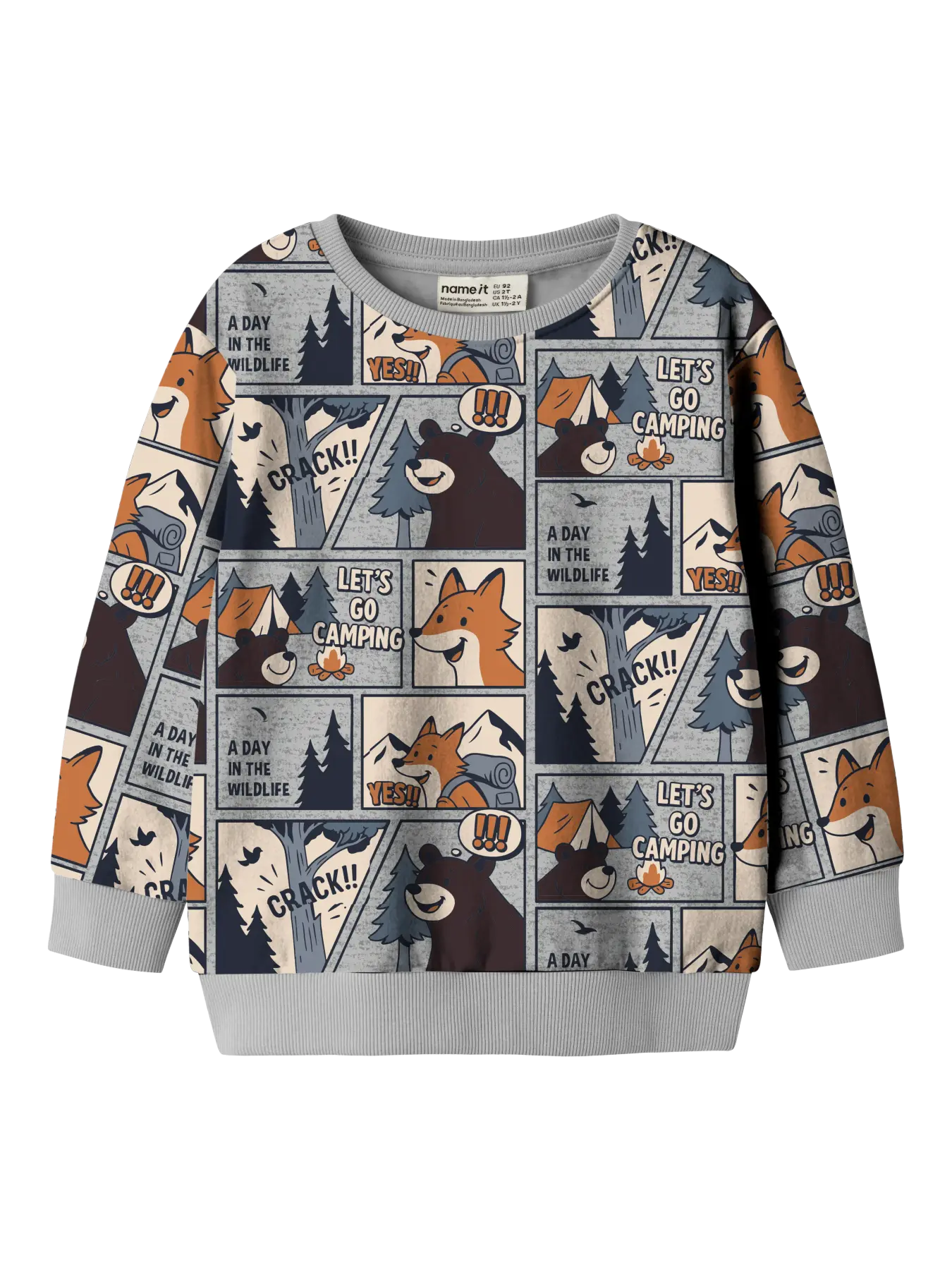 sweat beige imprimé camping (copie)