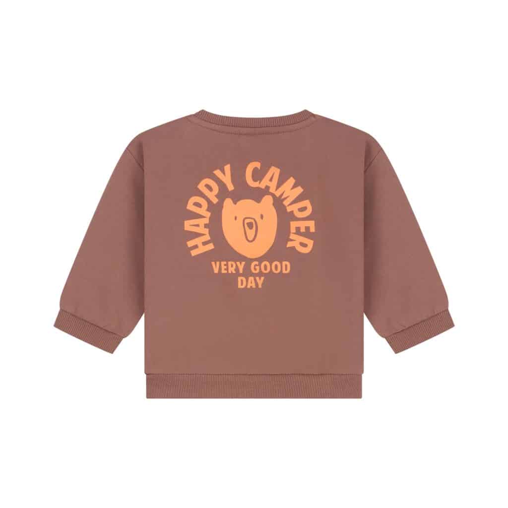 Sweat bébé garçon Marron chocolat — vue 2