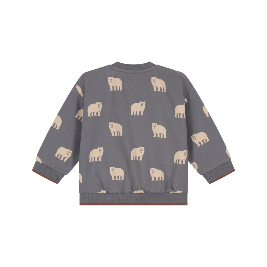 Sweat bébé garçon Gris acier — vue 2