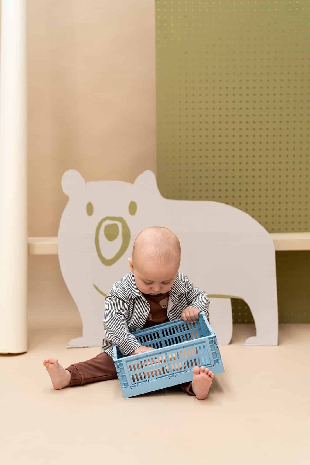 Chemise manches longues bébé garçon Ivoire — vue 3