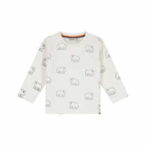 T-shirt manches longues bébé garçon Ivoire — vue principale