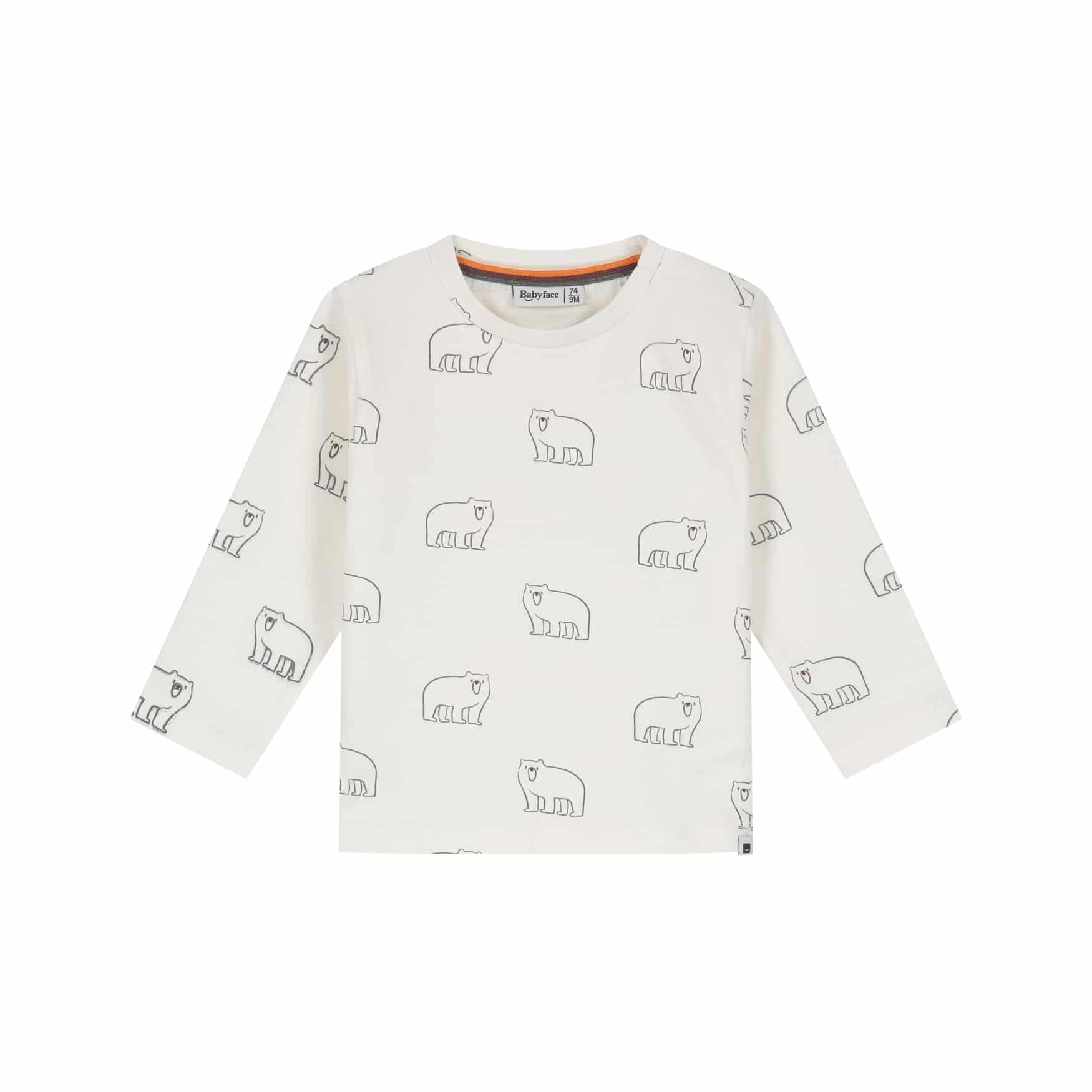 T-shirt manches longues bébé garçon Ivoire — vue principale
