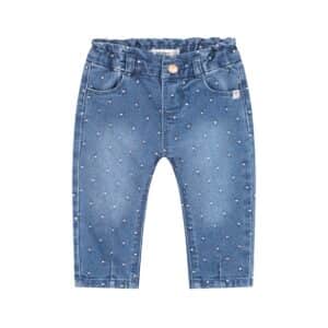 Jean paperbag bébé fille Denim bleu moyen — vue principale