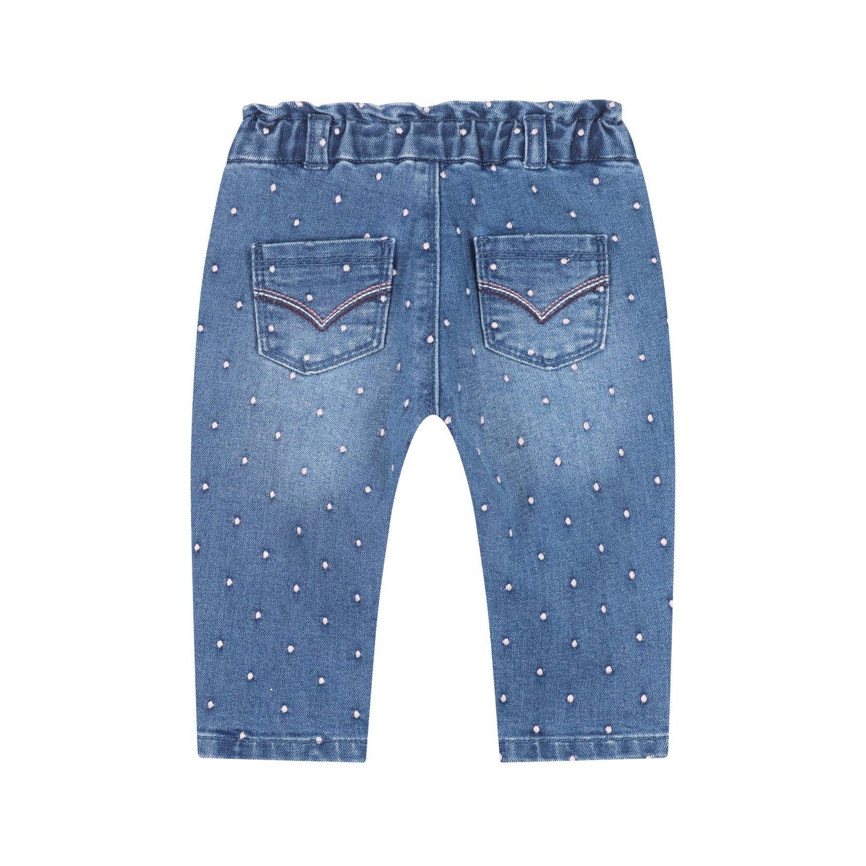 Jean paperbag bébé fille Denim bleu moyen — vue 2
