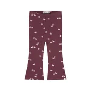 Pantalon évasé bébé fille Bordeaux — vue de face