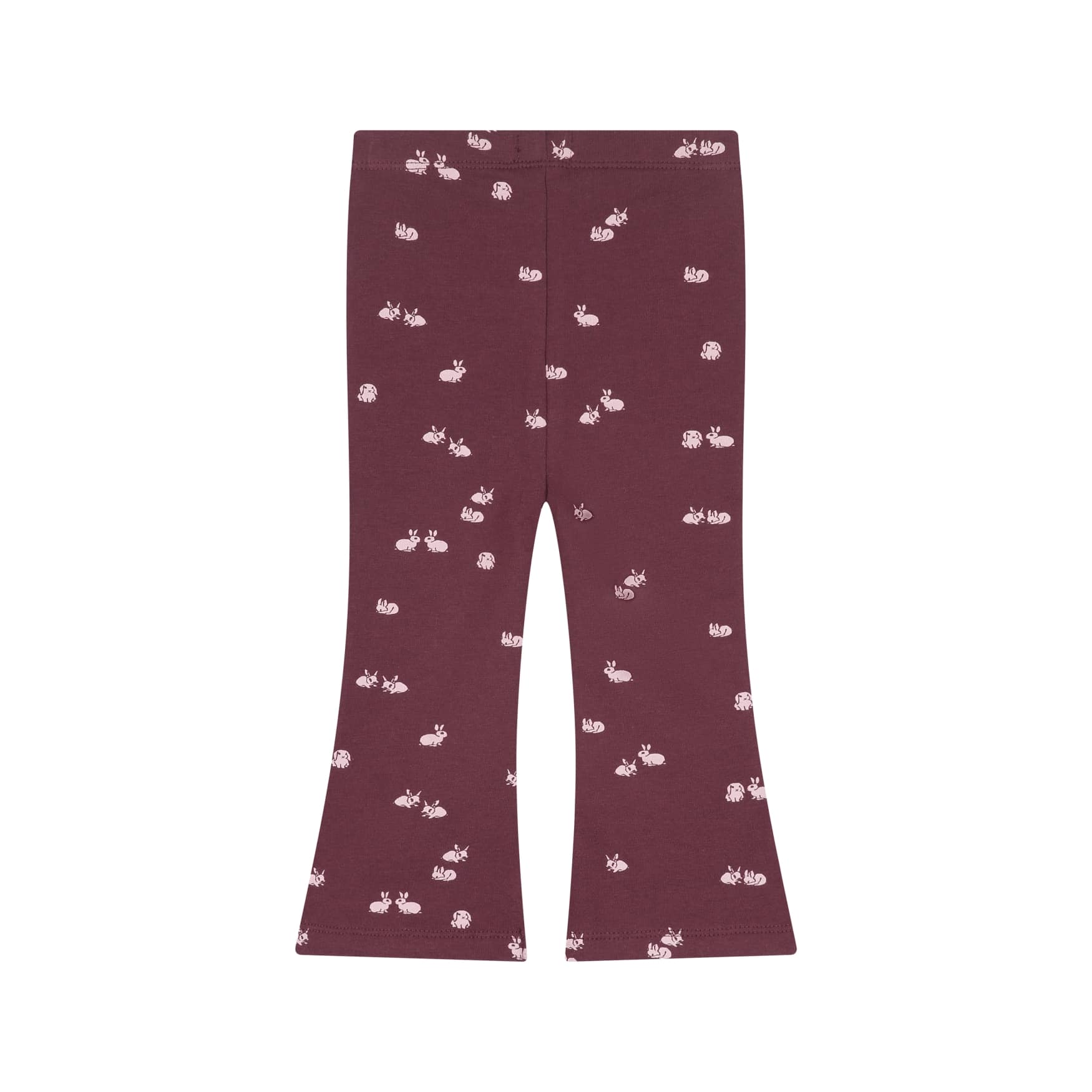 Pantalon évasé bébé fille Bordeaux — vue de dos