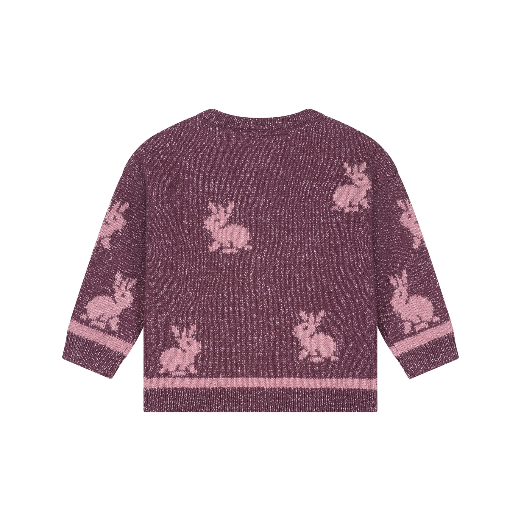 Gilet bébé fille Bordeaux — vue 2