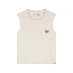 Pull sans manches bébé fille Crème — vue principale