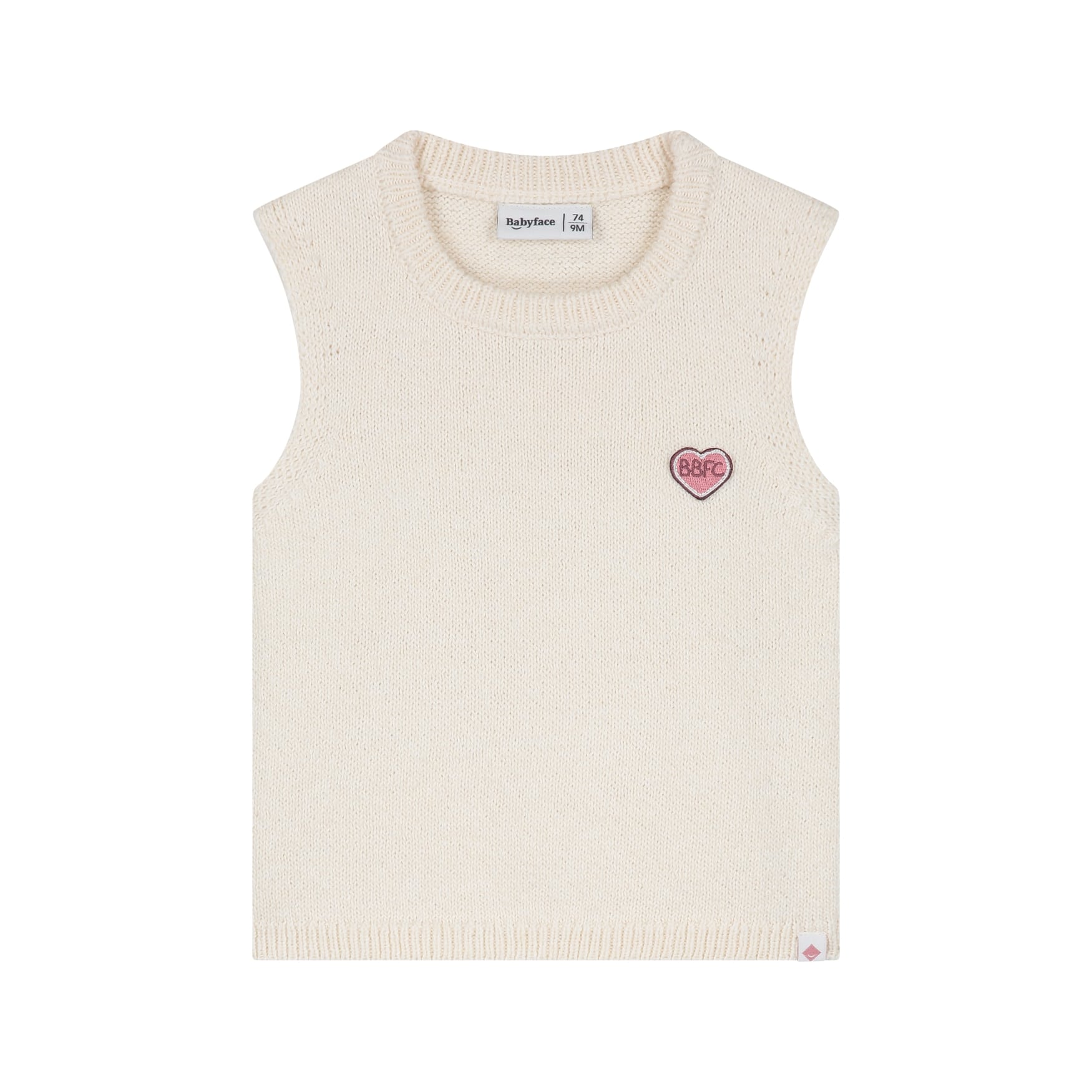 Pull sans manches bébé fille Crème — vue principale