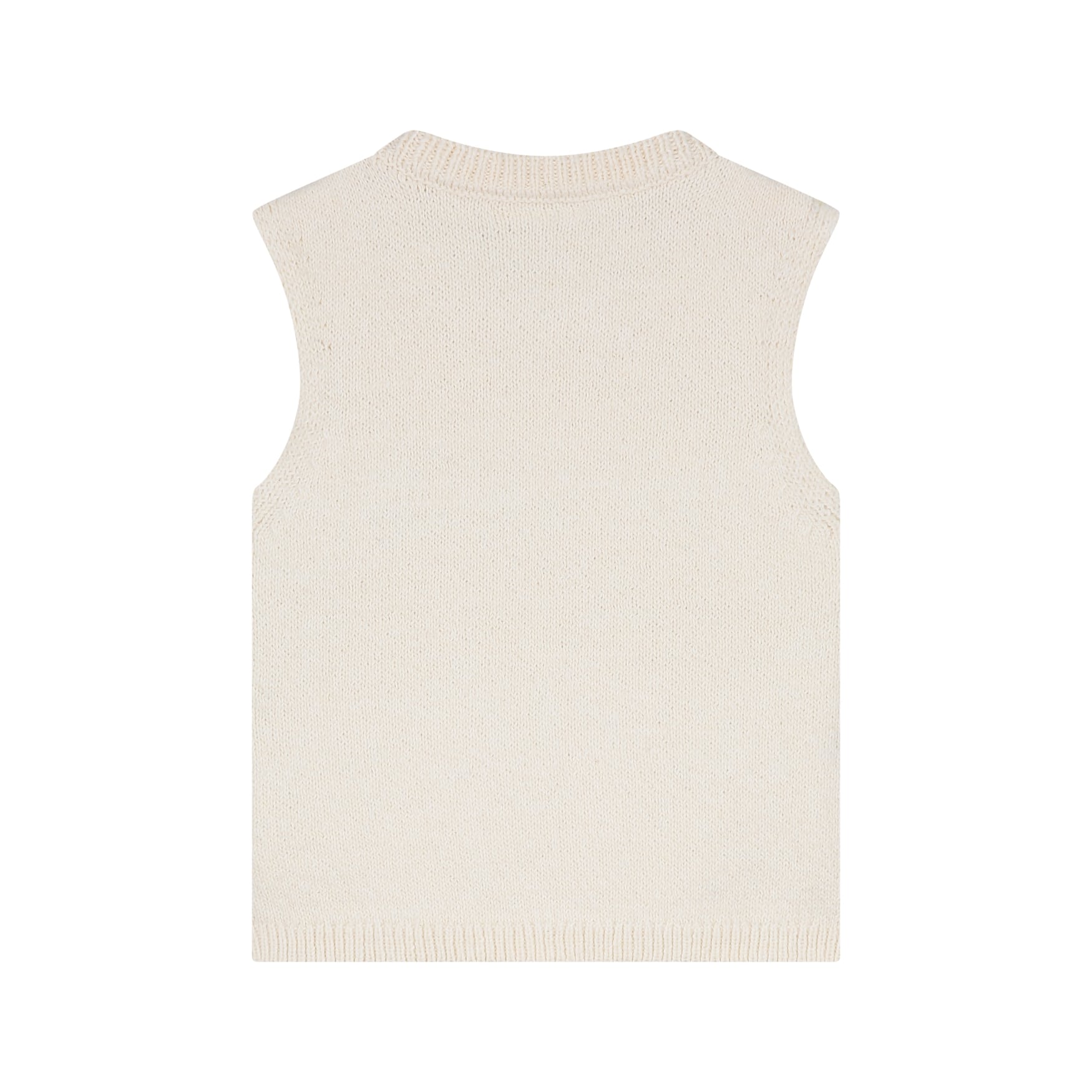Pull sans manches bébé fille Crème — vue 2