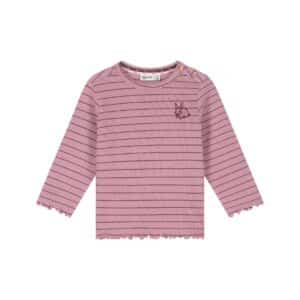T-shirt manches longues bébé fille Bois de rose — vue principale