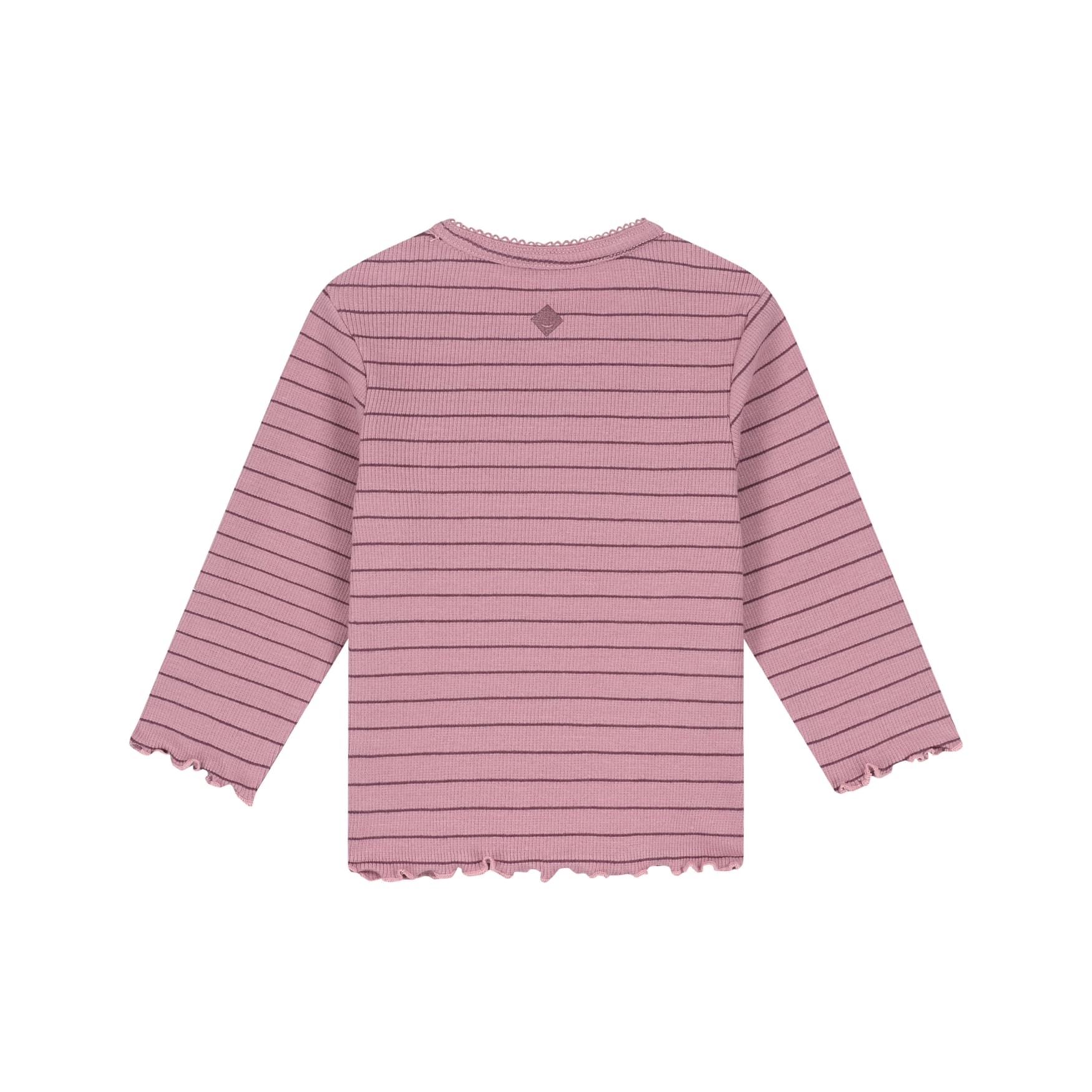 T-shirt manches longues bébé fille Bois de rose — vue 2