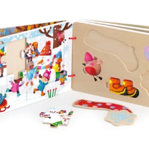 livre puzzles en bois – les 4 saisons