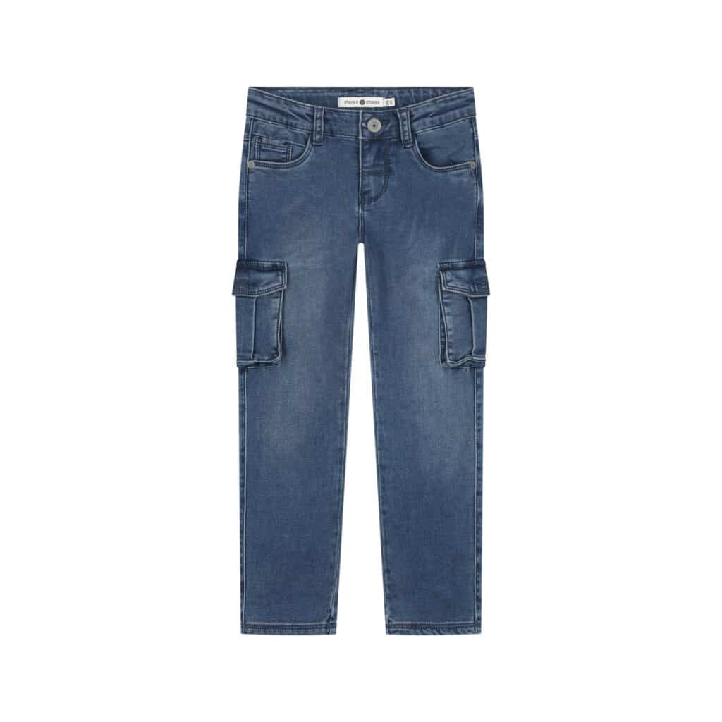 Jean worker garçon Denim bleu foncé — vue principale