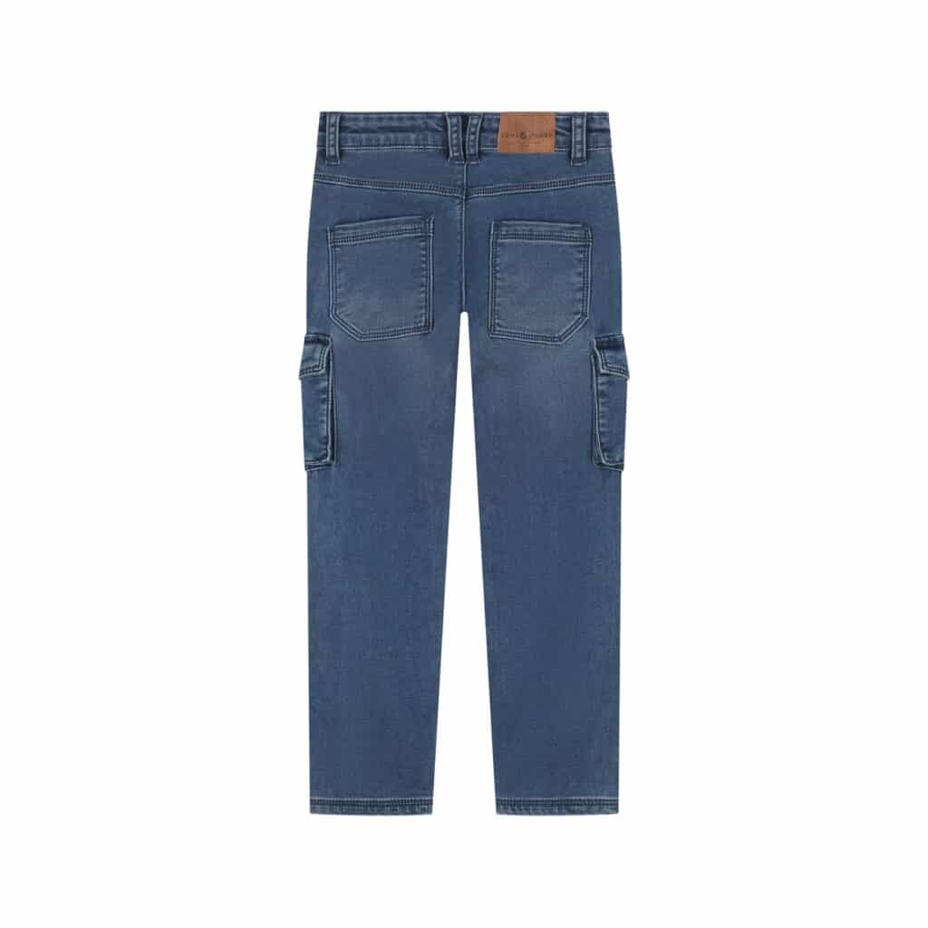 Jean worker garçon Denim bleu foncé — vue 2
