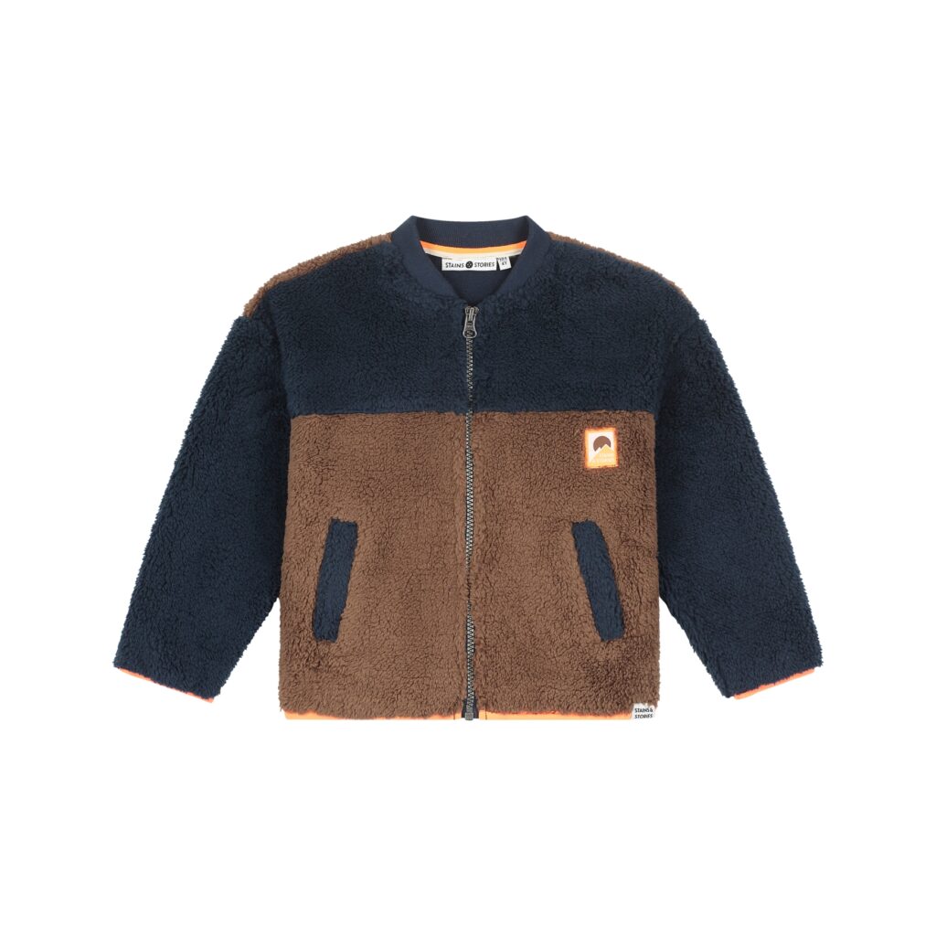 Gilet teddy garçon Indigo — vue principale