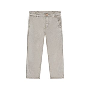 pantalon paperbag métallisé fille doré
