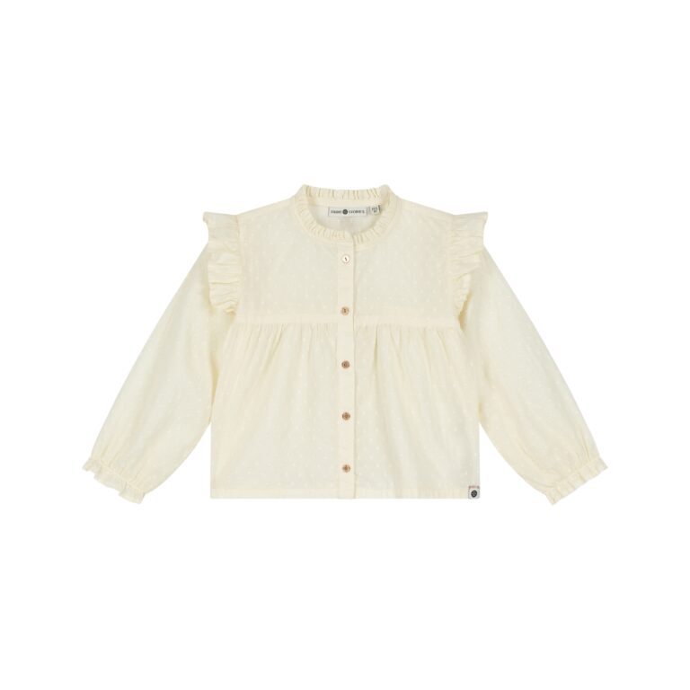 Blouse manches longues fille Crème — vue principale