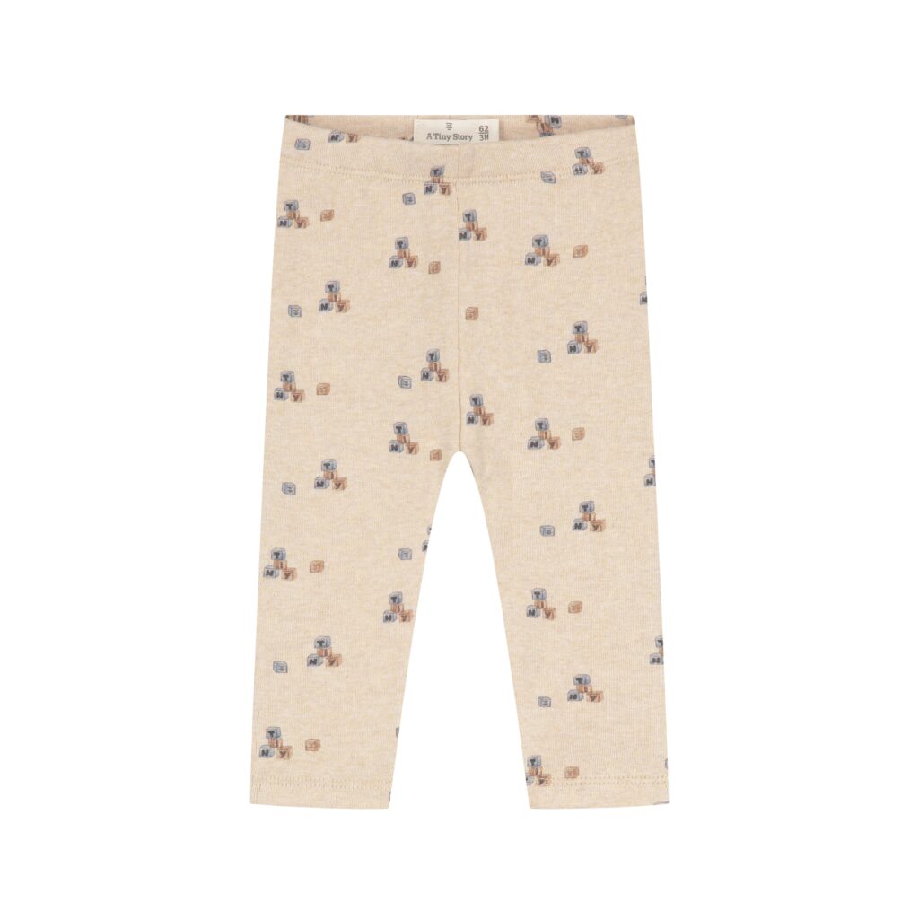 Pantalon bébé Beige chiné — vue principale