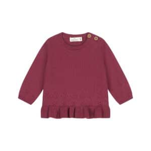 Pull bébé Bordeaux — vue principale
