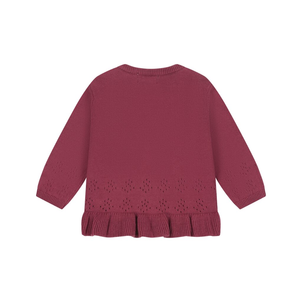Pull bébé Bordeaux — vue 2