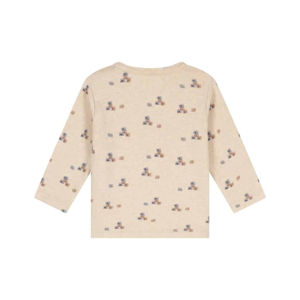 T-shirt manches longues bébé Beige chiné — vue 2
