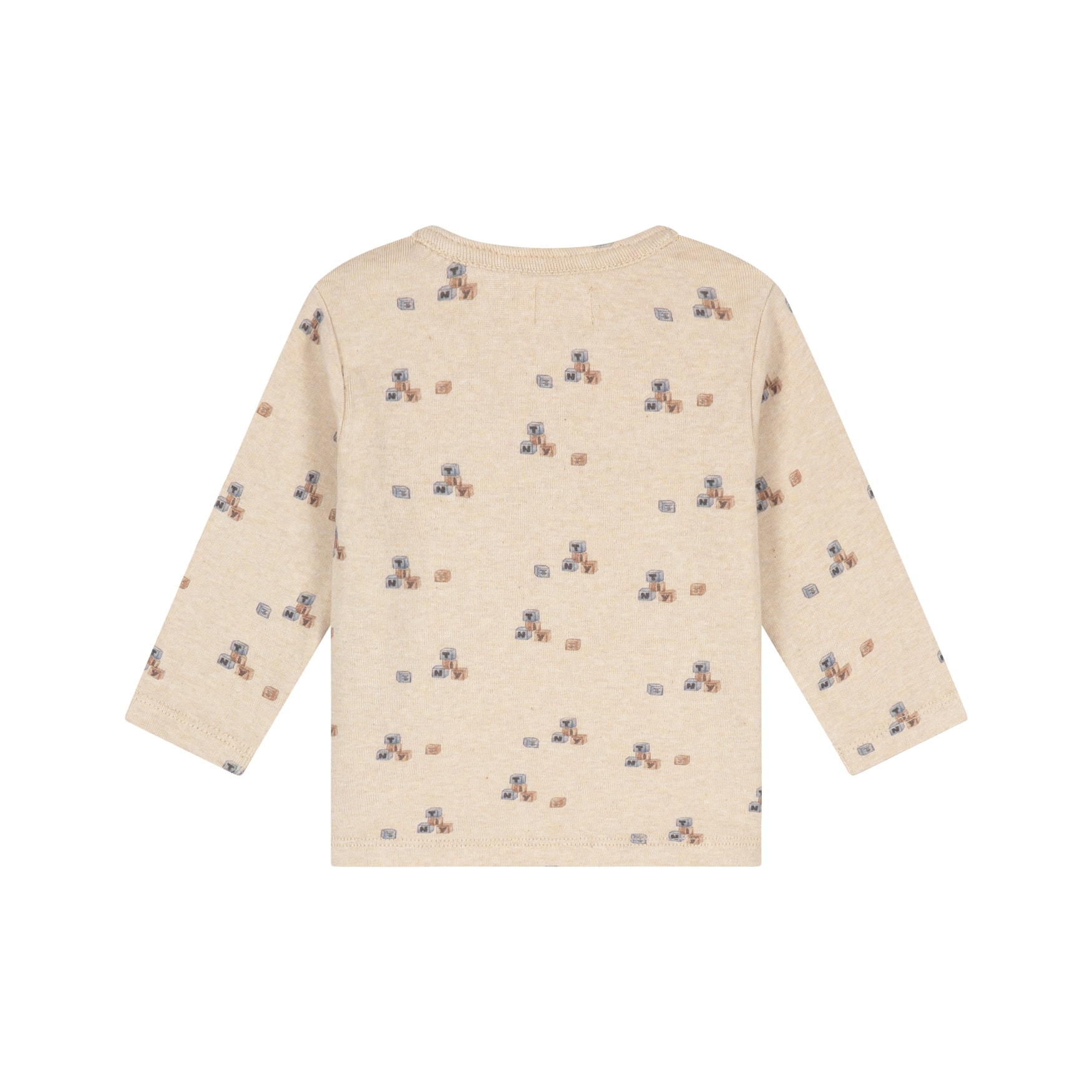 T-shirt manches longues bébé Beige chiné — vue 2