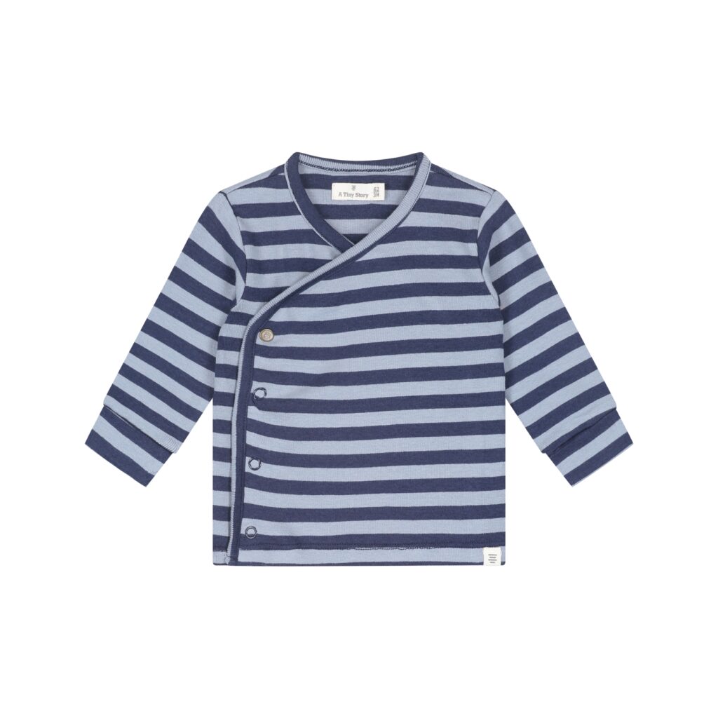 T-shirt manches longues bébé Bleu foncé — vue principale