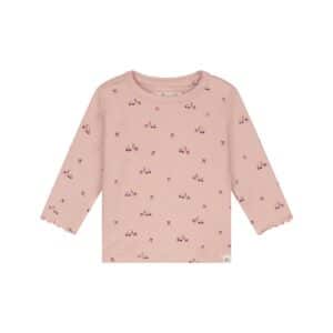 T-shirt manches longues bébé Vieux rose — vue principale